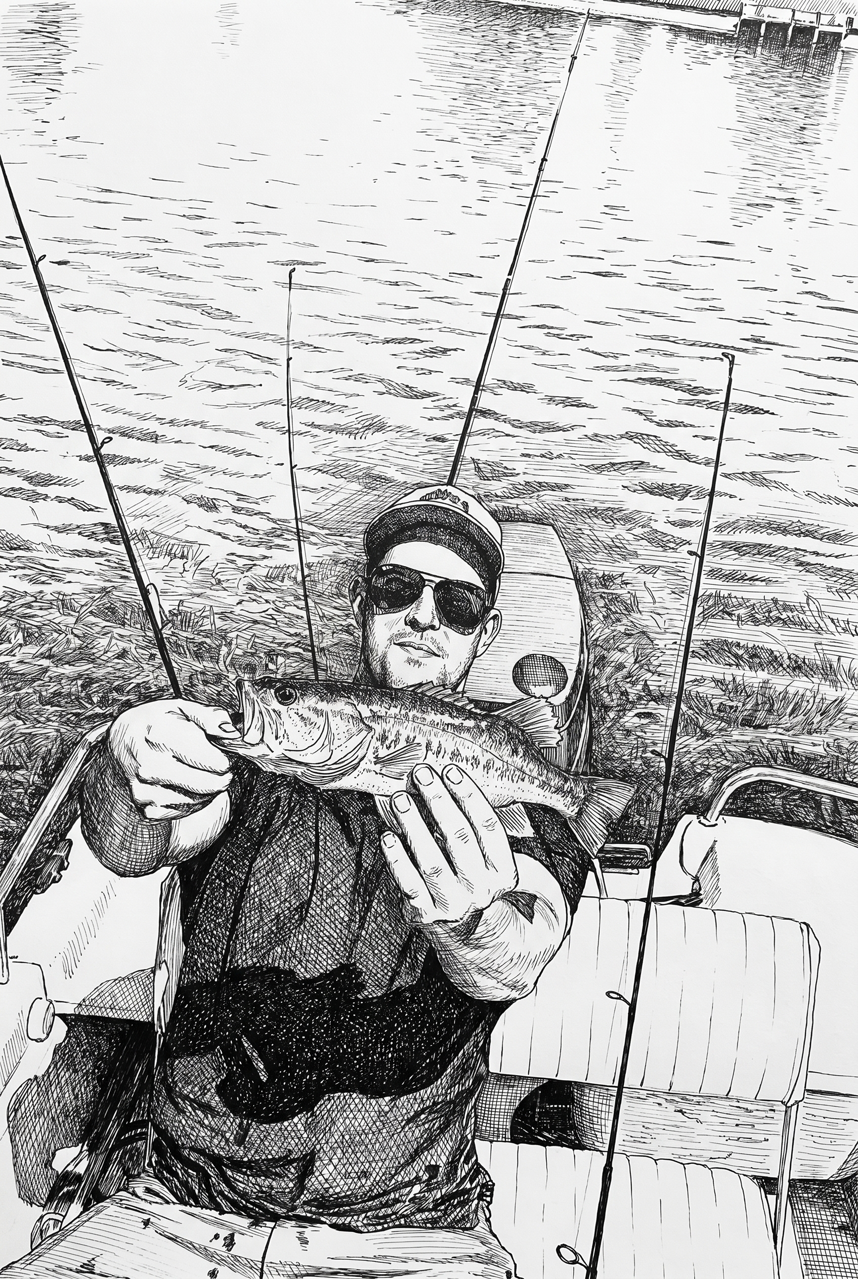 fishing Pen-and-Ink Linework Filter preview