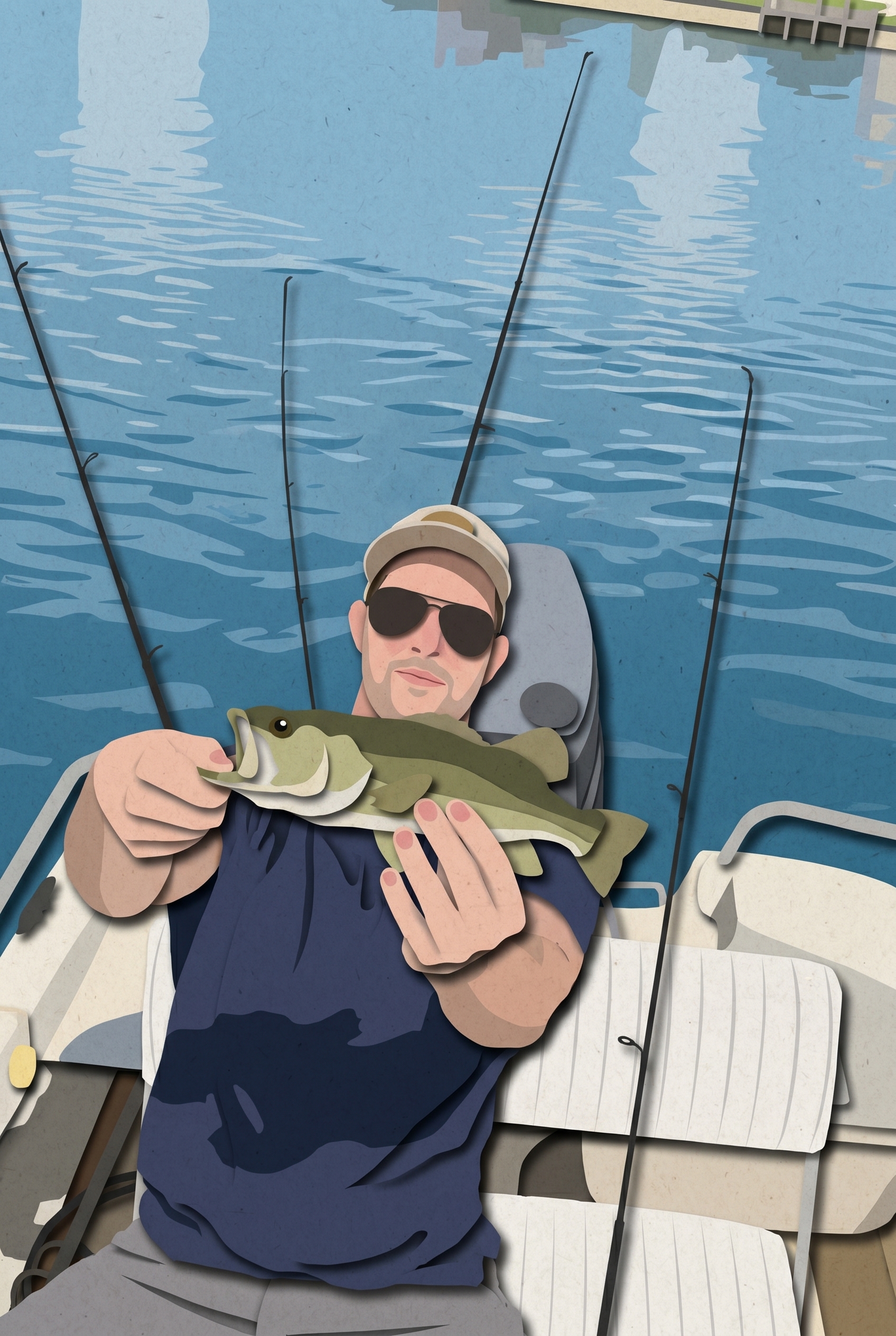 fishing Paper Cutout Filter preview